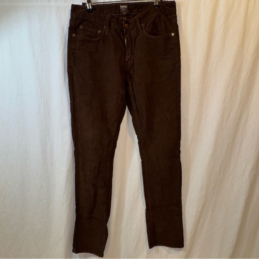 Gently Used Men’s Bonobos Brown Washed Corduroy Pants Slim Fit Size 30x32